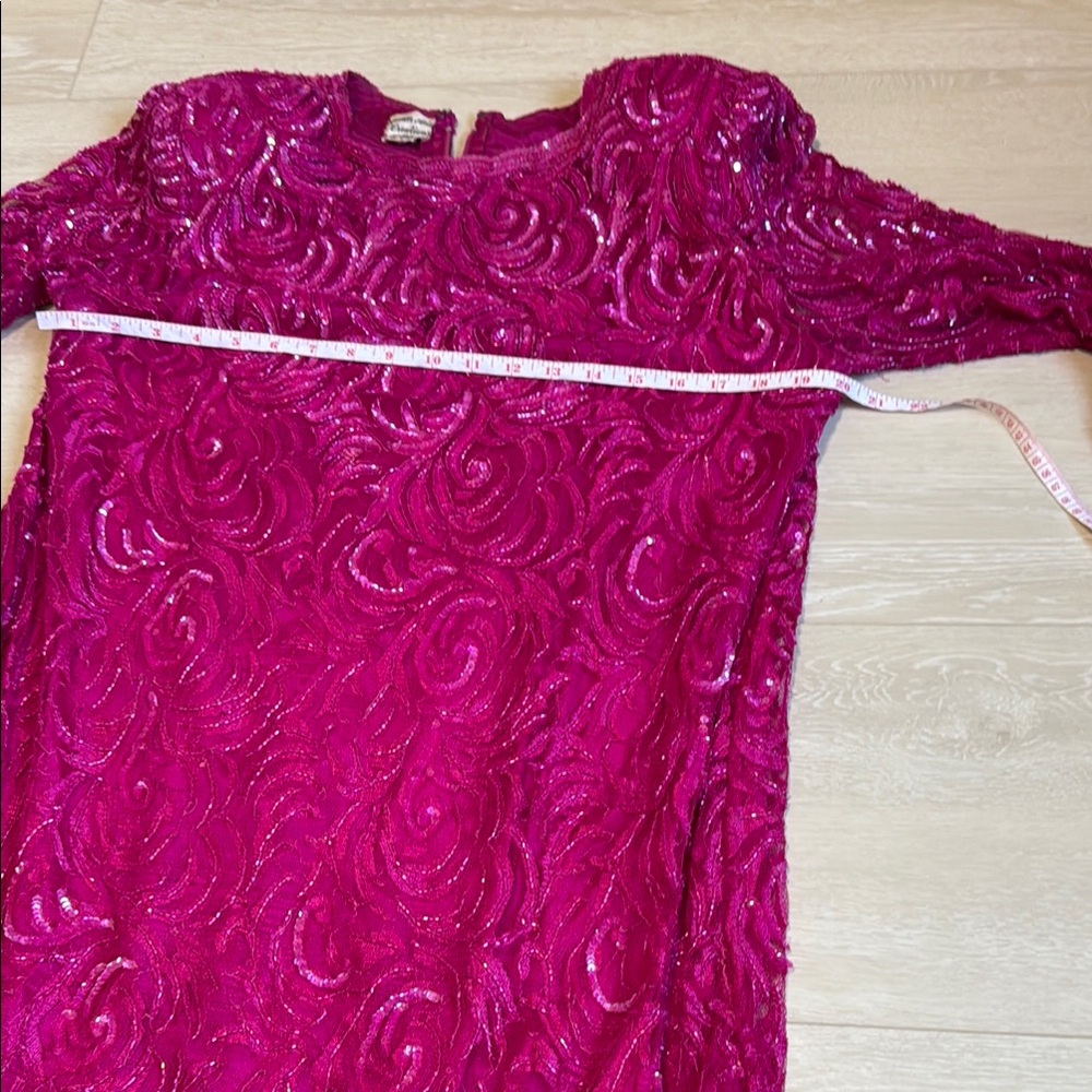 Judith Ann Creations Vintage Pink Long Sleeve Dress - Picture 5 of 8